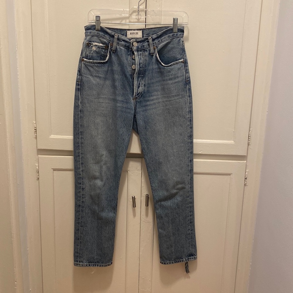 Agolde Riley straight leg crop